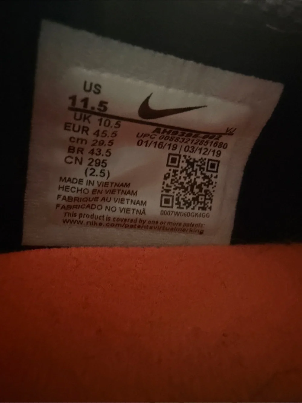 Nike Black and Brown Knit Running Shoes